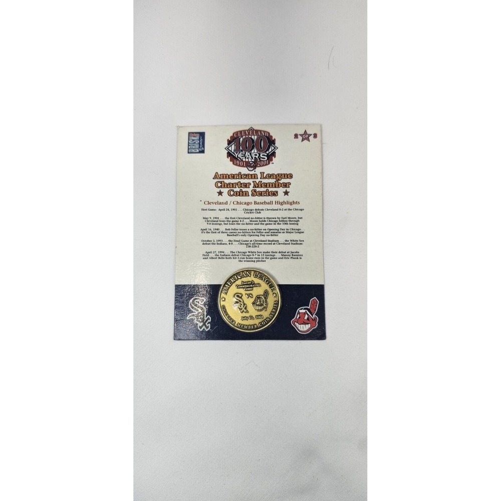 Cleveland Indians 100 Years Commemorative Coin Lipton Brisk Promo 2 of‎ 3